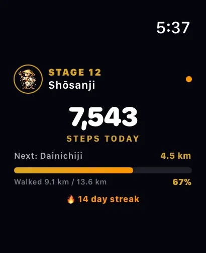 Apple Watch companion app